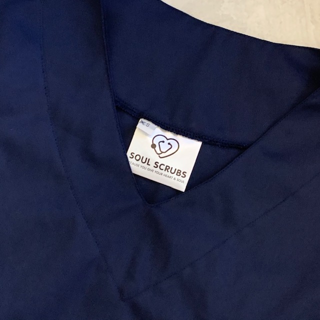 NAVY Scrub Top (Unisex) - Image 2