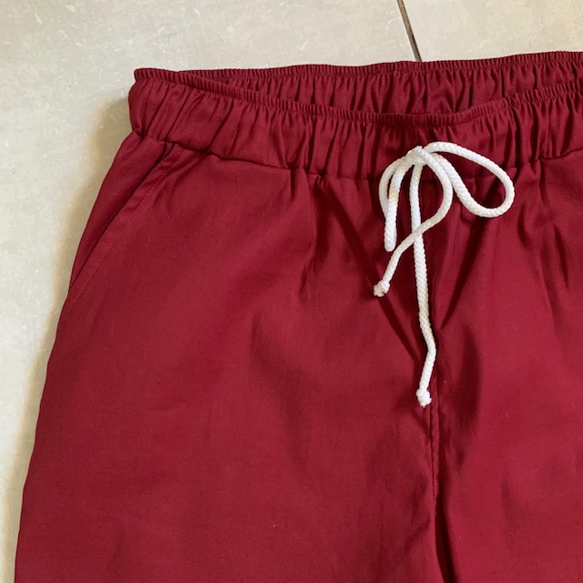 BURGUNDY SATEEN Scrub Jogger Pants (Unisex) - Image 7