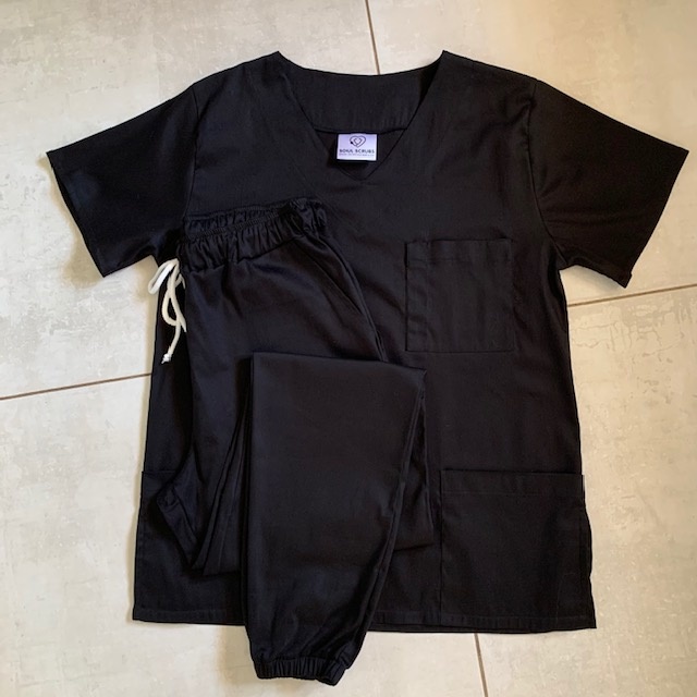 BLACK SATEEN Scrub Jogger Pants (Unisex) - Image 8