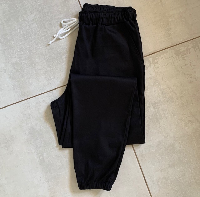 BLACK SATEEN Scrub Jogger Pants (Unisex) - Image 2