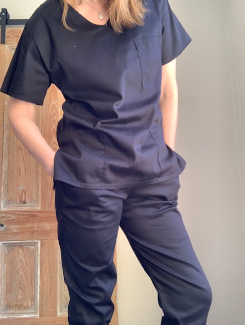 BLACK SATEEN Scrub Jogger Pants (Unisex) - Image 5