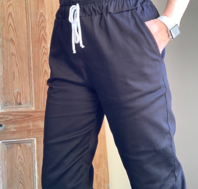 BLACK SATEEN Scrub Jogger Pants (Unisex) - Image 3