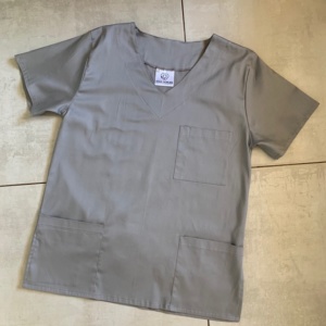 SILVER SATEEN Scrub Top (Unisex)