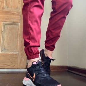 BURGUNDY SATEEN Scrub Jogger Pants (Unisex)
