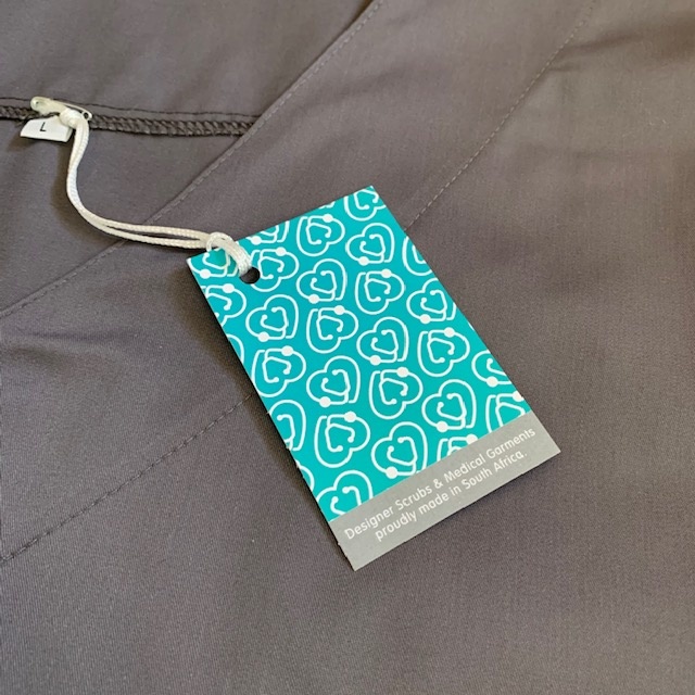 GREY Scrub Top (Unisex) - Image 3