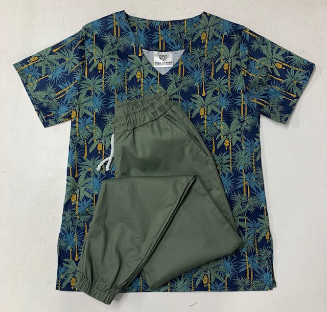 KHAKI Scrub Top (Unisex)