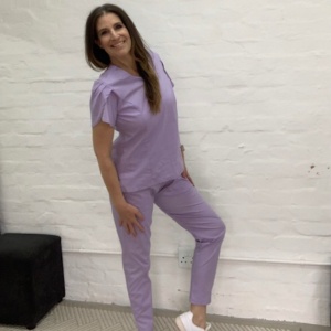 LILAC Scrub Straight Pants (Unisex)