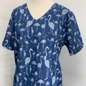 FLAMINGOES Scrub Top