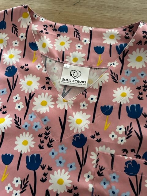 WILDFLOWERS Scrub Top - Image 7