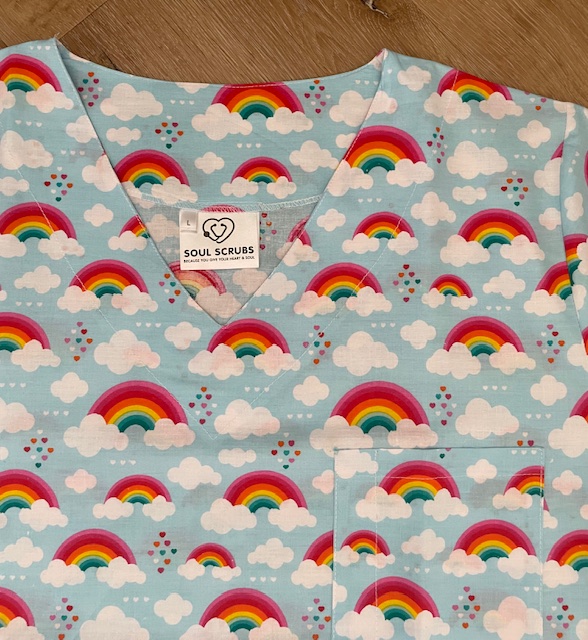 RAINBOWS Scrub Top - Image 4