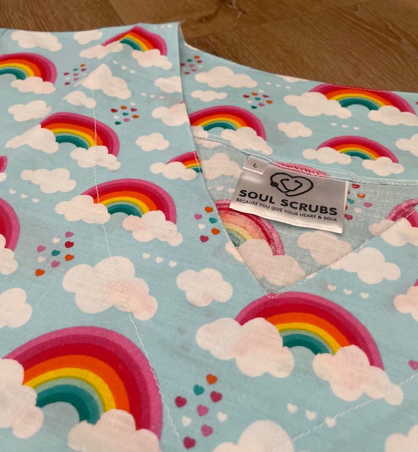 RAINBOWS Scrub Top - Image 2